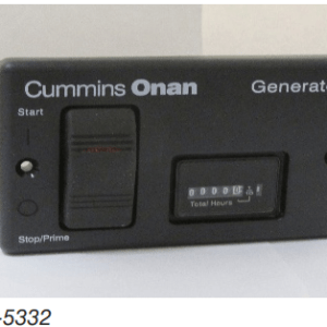 Image of Cummins Onan Start/Stop Switch and Analog Hourmeter Panel Gasoline & LP Generators 300-5332