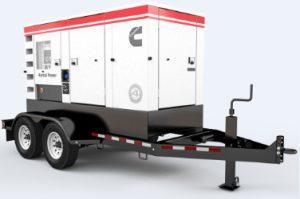 Image of Cummins 70kW Towable Diesel Generator C70D2RE Tier 4 Final Prime Rental Power Trailer Generator C70D2RE