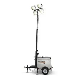 Image of Generac 8 kW Mobile Light Tower Electric Winch Kubota Engine MLT4080KV