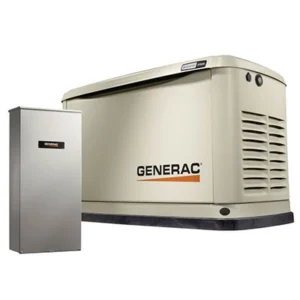 Image of Generac Guardian 10/9 kW Air-Cooled Standby Generator, Aluminum Enclosure, 16 Circuit LC NEMA 3R Transfer Switch