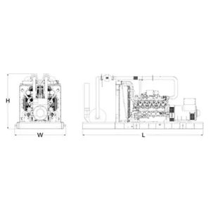 Image of HiPower 1000kW (LPG) Standby Generator Three Phase HNI-1000 T6U