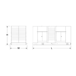 Image of HiPower 1000kW Standby Diesel Generator Three Phase HDI-1000 T6U