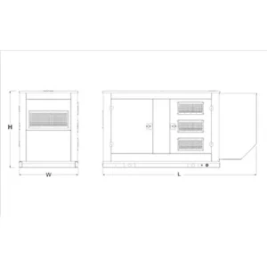 Image of HiPower 100kW (LPG) Standby Generator Three Phase HNI-100