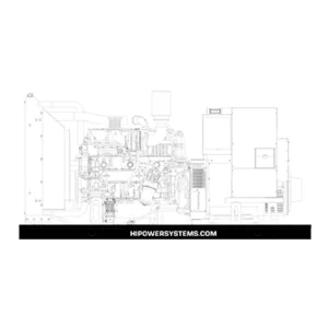 Image of HiPower 100kW Standby Diesel Generator Single Phase HDI 100F M6U