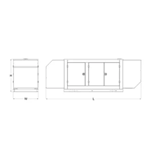 Image of HiPower 100kW Standby Diesel Generator Single Phase HDI 100F M6U