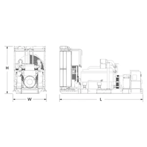 Image of HiPower 1250kW Standby Diesel Generator Three Phase HDI-1250 T6U