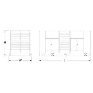 Image of HiPower 1250kW Standby Diesel Generator Three Phase HDI-1250 T6U