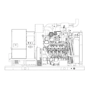 Image of HiPower 125kW Natural Gas Standby Generator Three Phase HNI-125