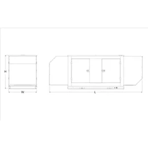 Image of HiPower 125kW Natural Gas Standby Generator Three Phase HNI-125