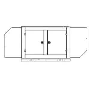 Image of HiPower 130kW Standby Diesel Generator Single Phase HDI 130F M6U