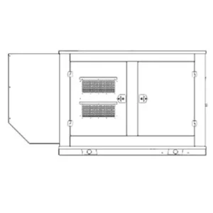 Image of HiPower 130kW Standby Diesel Generator Single Phase HDI 130F M6U