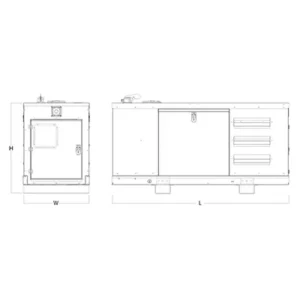 Image of HiPower 18.2kW Standby Diesel Generator Single Phase HSY-20 M6