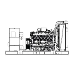 Image of HiPower 180kW Standby Diesel Generator Three Phase HDI 180F T6U