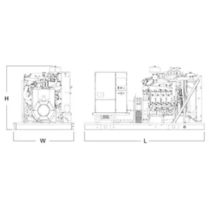 Image of HiPower 200kW Natural Gas Standby Generator Three Phase HNI-200