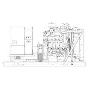 Image of HiPower 200kW Natural Gas Standby Generator Three Phase HNI-200