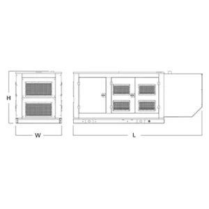 Image of HiPower 200kW Natural Gas Standby Generator Three Phase HNI-200