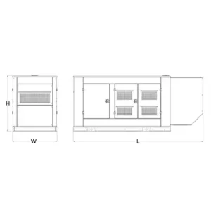 Image of HiPower 200kW Standby Diesel Generator Three Phase HDI 200F T6U