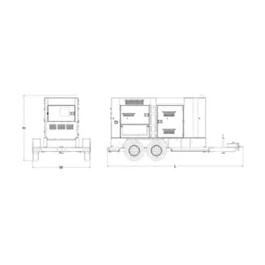 Image of HiPower 225kW Mobile Power Generator Three Phase HRFW-225 T4F