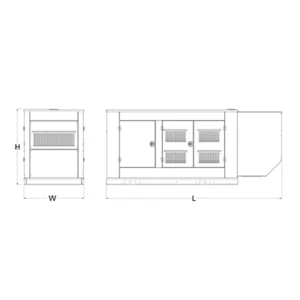 Image of HiPower 230kW Standby Diesel Generator Three Phase HDI 230F T6U