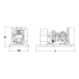 Image of HiPower 250kW (LPG) Standby Generator Three Phase HNI-250