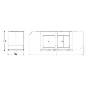 Image of HiPower 250kW (LPG) Standby Generator Three Phase HNI-250