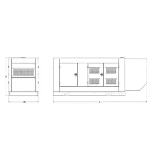 Image of HiPower 300kW Standby Diesel Generator Three Phase HDI 300F T6U