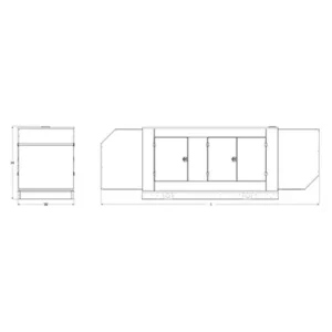 Image of HiPower 300kW Standby Diesel Generator Three Phase HDI 300F T6U