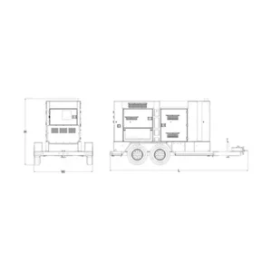 Image of HiPower 400kW Mobile Power Generator Three Phase HRFW-400 T4F