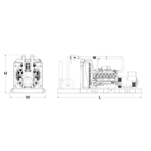 Image of HiPower 450kW Natural Gas Standby Generator Three Phase HNI-450