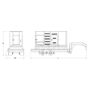 Image of HiPower 625kVA Towable Diesel Generator Three Phase HRVW 625 T4F