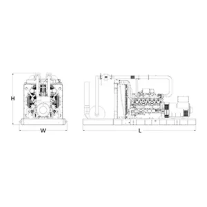 Image of HiPower 650kW (LPG) Standby Generator Three Phase HNI-650 T6U