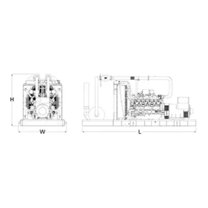 Image of HiPower 650kW Natural GasStandby Generator Three Phase HNI-650 T6U