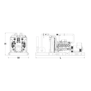 Image of HiPower 800kW Natural GasStandby Generator Three Phase HNI-800 T6U