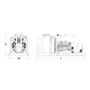 Image of HiPower 800kWT6U (LPG) Standby Generator Three Phase HNI-800