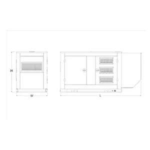 Image of HiPower 80kW Natural Gas Standby Generator Single Phase HNI-80