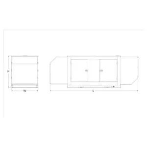 Image of HiPower 80kW Natural Gas Standby Generator Single Phase HNI-80