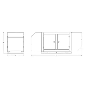 Image of HiPower 80kW Standby Diesel Generator Single Phase HDI 80F M6U