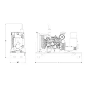 Image of HiPower Agriculture & Livestock Diesel Backup Generator Single Phase HDA-100F M6