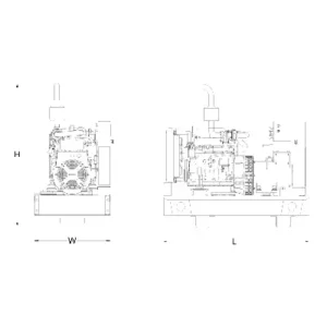 Image of HiPower Agriculture & Livestock Diesel Backup Generator Single Phase HDA-40Y M6A