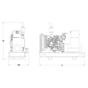 Image of HiPower Agriculture & Livestock Diesel Backup Generator Single Phase HDA-60F M6