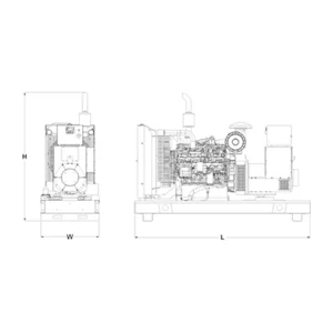 Image of HiPower Agriculture & Livestock Diesel Backup Generator Three Phase HDA-125F T6