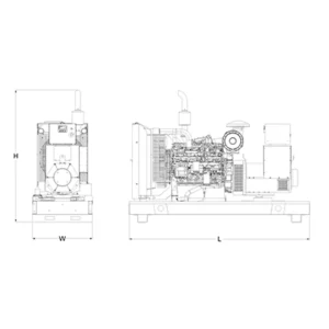 Image of HiPower Agriculture & Livestock Diesel Backup Generator Three Phase HDA-180F T6