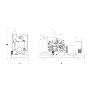 Image of HiPower Agriculture & Livestock Diesel Backup Generator Three Phase HDA-250F T6