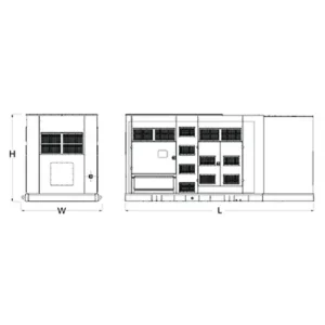 Image of HiPower Mobile 450kVA (LPG) Open Skid Standby/Rental Generator Three Phase HRNG-700 T6