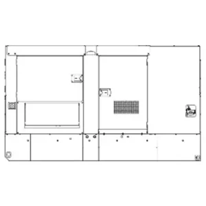 Image of HiPower Mobile 698kVA Open Skid Standby/Rental Natural Gas Generator Three Phase HRNG-700 T6