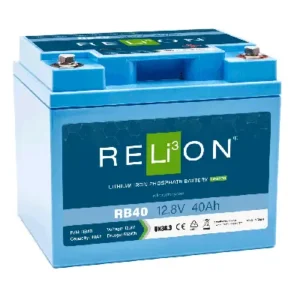 Image of Relion Deep Cycle Lithium Battery 12V 40Ah RB40