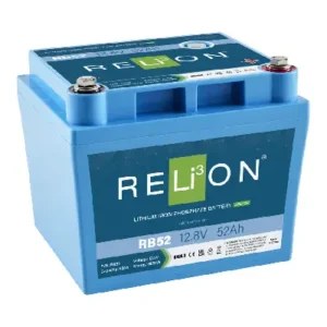 Image of Relion Deep Cycle Lithium Battery 12V 52Ah RB52