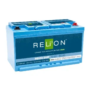 Image of Relion Hi Power Deep Cycle Lithium Battery European DIN 12V 100Ah RB100-DHP