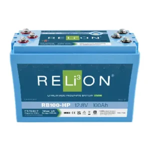 Image of Relion Hi Power Deep Cycle Lithium Battery Group 31 12V 100Ah RB100-HP