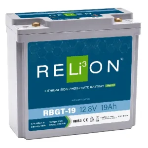 Image of Relion LiFePO4 Battery Lithium Battery 12V 19Ah RBGT-19